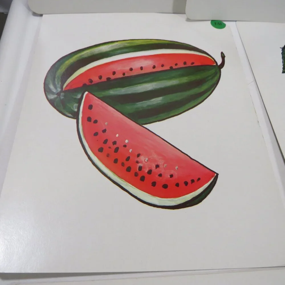 Peabody 60s FOOD Fruits (10) cards Vintage Artwork